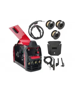 Invertor/Aparat de sudura MIG/MMA DDT PROFESIONAL cu Electrozi si Sarma, 220 V, 300A + 3 Role Sarma 0.8-1.0 mm Invertor/Aparat de sudura MIG/MMA DDT PROFESIONAL cu Electrozi si Sarma, 220 V, 300A + 3 Role Sarma 0.8-1.0 mm