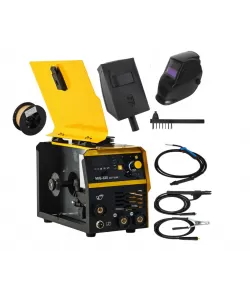 Pachet Invertor/Aparat de sudura MIG/MMA DDT PROFESIONAL cu Electrozi si Sarma, 220 V, 320A + Masca de sudura cu cristale Pachet Invertor/Aparat de sudura MIG/MMA DDT PROFESIONAL cu Electrozi si Sarma, 220 V, 320A + Masca de sudura cu cristale