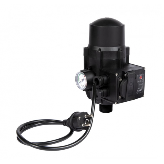 Pompa submersibila, DDT, 3QJD-1.1, 1.1 kW, Inox, 75 mm diametru, 10 turbine + Presostat electronic automat, DDT, LS-4 + accesorii