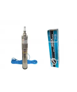 Pompa submersibila, DDT, QGD120, Inox complet, suruburi inox, sita protectie, 20 m cablu, 120 m, 3 m³/h + Presostat electronic automat, DDT, LS-4