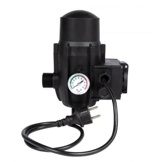 Pompa submersibila, DDT, QGD120, Inox complet, suruburi inox, sita protectie, 20 m cablu, 120 m, 3 m³/h + Presostat electronic automat, DDT, LS-4