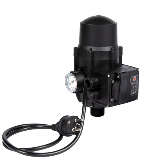 Pompa submersibila, DDT, QGD120, Inox complet, suruburi inox, sita protectie, 20 m cablu, 120 m, 3 m³/h + Presostat electronic automat, DDT, LS-4