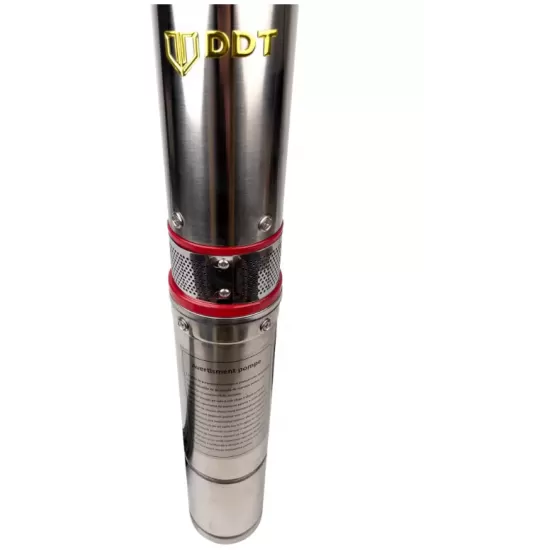 Pompa submersibila de mare adancime, DDT, QJD12-120-1.8, 1800 W, 8 m³/h, 12 turbine, Inox + Presostat electronic automat, DDT, LS-4 Pompa submersibila de mare adancime, DDT, QJD12-120-1.8, 1800 W, 8 m³/h, 12 turbine, Inox + Presostat electronic automat, DDT, LS-4