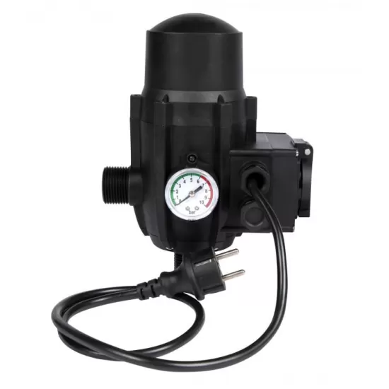 Pompa submersibila de mare adancime, DDT, QJD12-120-1.8, 1800 W, 8 m³/h, 12 turbine, Inox + Presostat electronic automat, DDT, LS-4 Pompa submersibila de mare adancime, DDT, QJD12-120-1.8, 1800 W, 8 m³/h, 12 turbine, Inox + Presostat electronic automat, DDT, LS-4