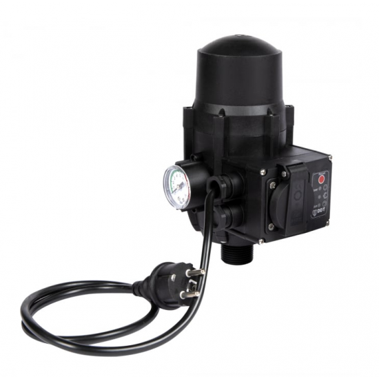 Pompa submersibila de mare adancime, DDT, QJD12-120-1.8, 1800 W, 8 m³/h, 12 turbine, Inox + Presostat electronic automat, DDT, LS-4