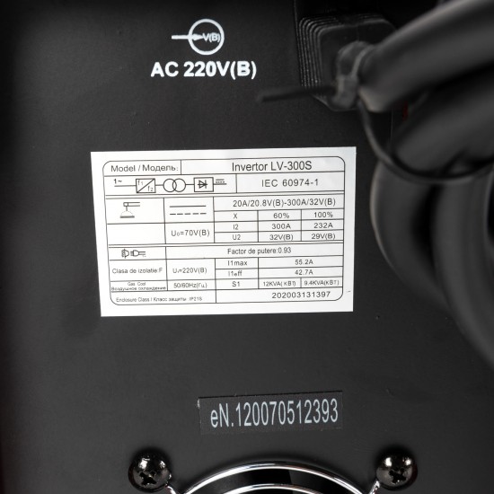 Aparat de sudura cu invertor LV300S Micul Fermier, Invertor, MMA, 300 A