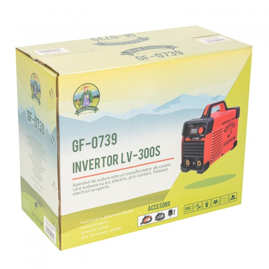 Aparat de sudura cu invertor LV300S Micul Fermier, Invertor, MMA, 300 A