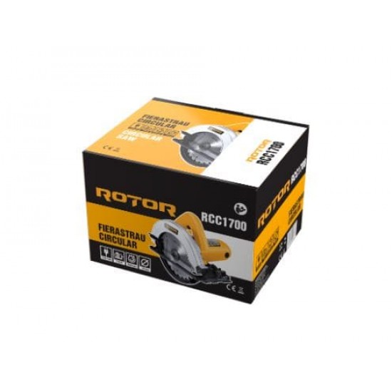 Fierastrau circular ROTOR RCC1700, 1700 W, 5000 RPM Fierastrau circular ROTOR RCC1700, 1700 W, 5000 RPM