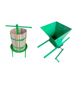 Pachet Zdrobitor struguri manual 350KG + Teasc 40L
