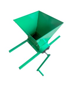 Zdrobitor pentru struguri manual Gospodar Ax inox, 500 kg/h, cuva 35 Litri