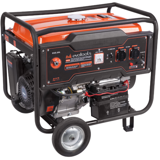 Generator curent electric EvoTools GG 5500W,Pornire la cheie