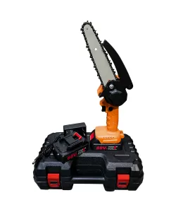 MINI DRUJBA - FIERĂSTRĂU DE MÂNA 5AH, 750W, 24V, 2 LANTURI  MINI DRUJBA - FIERĂSTRĂU DE MÂNA 5AH, 750W, 24V, 2 LANTURI