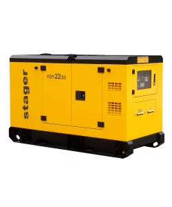 Generator insonorizat diesel trifazat Stager YDY22S3 20kVA, 29A, 1500rpm  Generator insonorizat diesel trifazat Stager YDY22S3 20kVA, 29A, 1500rpm
