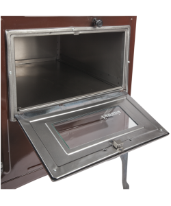 Soba pe lemne cu plita si cuptor Fantazia PF / Evacuare dreapta  Alba