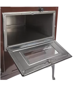 Soba pe lemne cu plita si cuptor Fantazia PF / Evacuare dreapta Alba