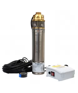 Pompa submersibila ProGARDEN 4SKM100, 1", 750W, apa curata, 50L/min, 55m, flansa cupru  Pompa submersibila ProGARDEN 4SKM100, 1", 750W, apa curata, 50L/min, 55m, flansa cupru