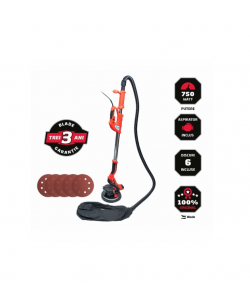 Slefuitor BLADE pentru pereti si tavane 750W cu aspirator si sac, 6 discuri incluse