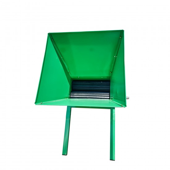 Zdrobitor pentru struguri manual Gospodar Ax inox, 500 kg/h, cuva 35 Litri