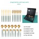 Set 24 tacamuri din inox Quasar & Co.,Auriu/Verde 6 x cutite, 6 x linguri, 6 x furculite, 6 x lingurite Set 24 tacamuri din inox Quasar & Co.,Auriu/Verde 6 x cutite, 6 x linguri, 6 x furculite, 6 x lingurite