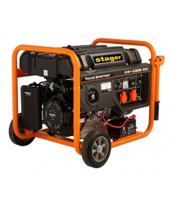 Generator open frame benzina Stager GG 7300EW monofazat, pornire electrica