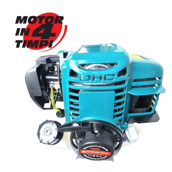 MOTOCOASA , MOTOR 4 TIMPI MOTOYAMA JAPAN 7.5 CP 1200RPM 6 ACCESORII + CULTIVATOR + 4 SISTEME TAIERE