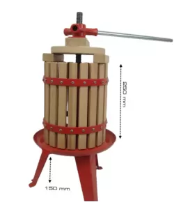Presa manuala pentru struguri din lemn, ELEFANT FP-6, 6L Presa manuala pentru struguri din lemn, ELEFANT FP-6, 6L