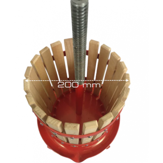 Presa manuala pentru struguri din lemn, ELEFANT FP-6, 6L