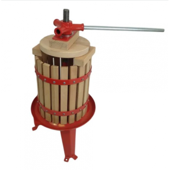 Presa manuala pentru struguri din lemn, ELEFANT FP-6, 6L