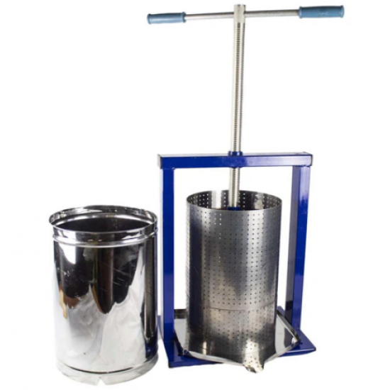 Set Zdrobitor struguri manual, Ural, 300Kg/Ora, 22L + Teasc Presa Vilen 25L Inox Set Zdrobitor struguri manual, Ural, 300Kg/Ora, 22L + Teasc Presa Vilen 25L Inox