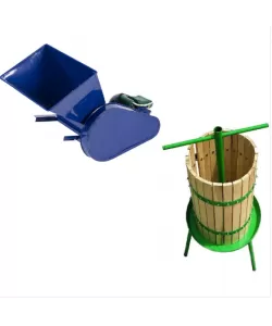 Set Zdrobitor fructe electric Micul Fermier 500 Kg/ora + Teasc 32L Lemn Verde Set Zdrobitor fructe electric Micul Fermier 500 Kg/ora + Teasc 32L Lemn Verde