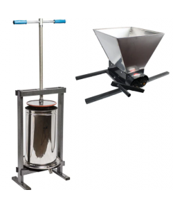 Set Zdrobitor Struguri Elefant HGP-50S, 180kg/Ora + Teasc inox VILEN 25L