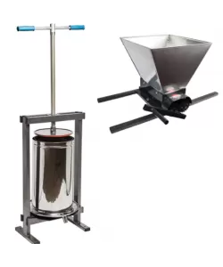 Set Zdrobitor Struguri Elefant HGP-50S, 180kg/Ora + Teasc inox VILEN 25L