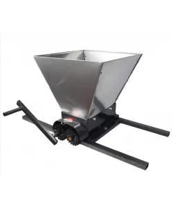 Zdrobitor struguri manual din inox, EuroTehno HGP-50, 180kg/ora, 35l, tamburi polietilena