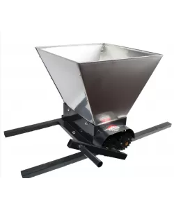 Zdrobitor struguri manual din inox, EuroTehno HGP-50, 180kg/ora, 35l, tamburi polietilena