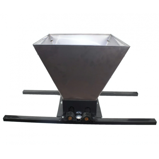 Zdrobitor struguri manual din inox, EuroTehno HGP-50, 180kg/ora, 35l, tamburi polietilena