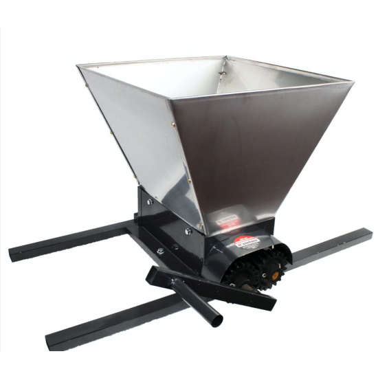 Zdrobitor struguri manual din inox, EuroTehno HGP-50, 180kg/ora, 35l, tamburi polietilena