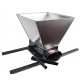Zdrobitor struguri manual din inox, EuroTehno HGP-50, 180kg/ora, 35l, tamburi polietilena
