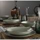 Serviciu de masa Color-X, 24 piese, 6 persoane, portelan, verde, kutahya porselen