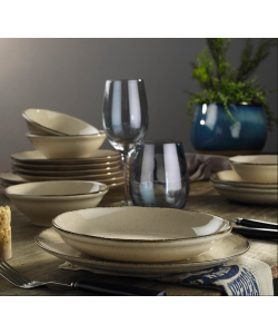 Serviciu de masa Color-X, 24 piese, 6 persoane, portelan, scortisoara, kutahya porselen