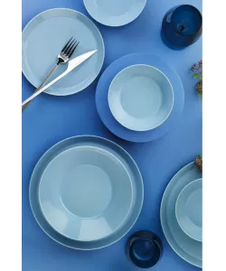 Serviciu de masa FORZA, 24 piese, 6 persoane, portelan, albastru, kutahya porselen Serviciu de masa FORZA, 24 piese, 6 persoane, portelan, albastru, kutahya porselen