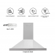Hota incorporabila decorativa Hausberg HB-1260, Putere de absorbtie 450 m3/h, 1 motor, 60 cm, Inox