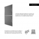 Hota incorporabila decorativa Hausberg HB-1260, Putere de absorbtie 450 m3/h, 1 motor, 60 cm, Inox