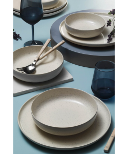 Serviciu de masa Moderna Colore Matte, 24 piese, 6 persoane, portelan, scortisoara, kutahya porselen