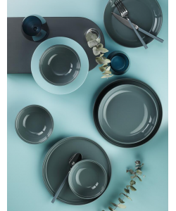 Serviciu de masa FIT-C, 24 piese, 6 persoane, portelan, turquaz, kutahya porselen