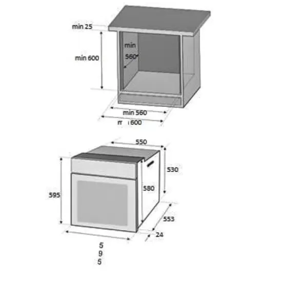 Pachet Cuptor electric Incorporabil Hausberg HB-8051IN, Clasa A, 76L, 2000W, Negru/Inox, Plita Incorporabila HB-555, 4 arzatoare, Gaz, Inox, Hota incorporabila telescopica HB-1285IN, Putere de absorbtie 420 m3/h, 2 motoare, 60 cm, Alb