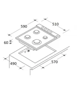 Pachet Cuptor electric Incorporabil Hausberg HB-8051IN, Clasa A, 76L, 2000W, Negru/Inox, Plita Incorporabila HB-555, 4 arzatoare, Gaz, Inox, Hota incorporabila telescopica HB-1285IN, Putere de absorbtie 420 m3/h, 2 motoare, 60 cm, Alb