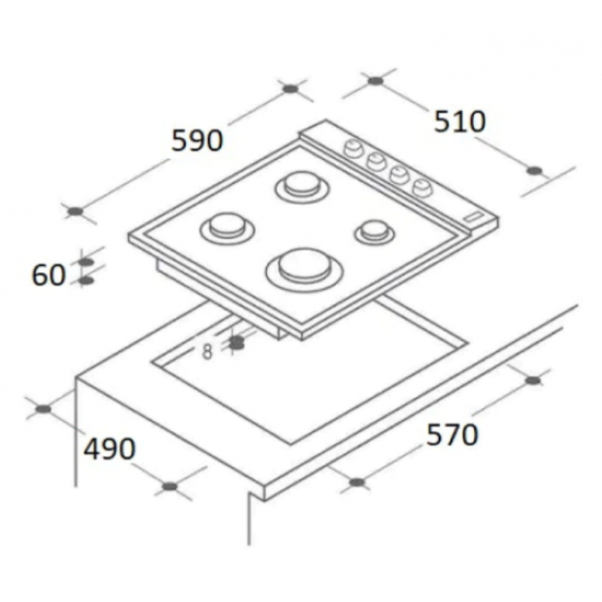 Pachet incorporabil Cuptor electric Hausberg HB-8051IN, Clasa A, 76L, 2000W, Negru/Inox Plita Incorporabila HB-555, 4 arzatoare, Gaz, Inox Hota incorporabila telescopica HB-1280, Putere de absorbtie 280 m3/h, 1 motor, 60 cm, Alb