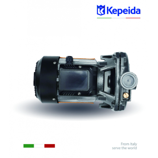Pompă de apă de suprafață KEPEIDA CPM-158K, 750 W, debit max 110 Litri/minut, înălțime maximă 30 metri, bobinaj 100% cupru, tehnologie și design italian