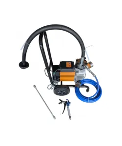 Pompa Airless Profesională German Meister 990, 3000W, 16 L/min, 3300 PSI, Piston Electric, Pulverizare Lavabilă și Vopsea, Furtun 10 m