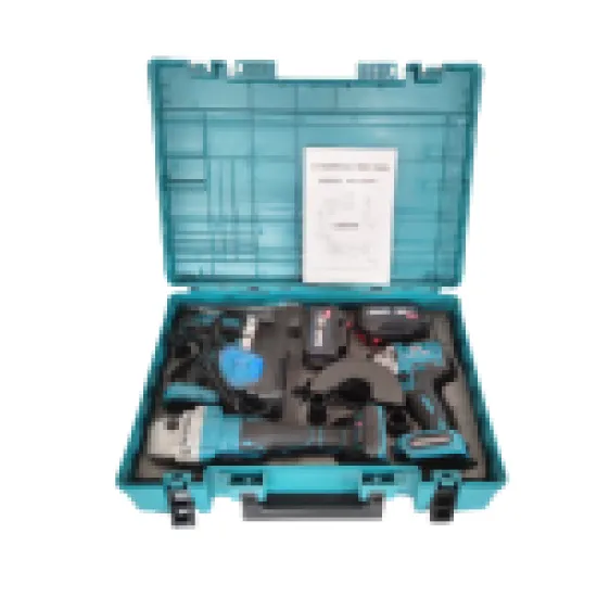 Trusă 3 în 1 cu Acumulator 36V – Mașină de Înșurubat cu Impact, Autofiletantă și Polizor Unghiular, German Meister, Brushless, 2x Acumulatori 8Ah